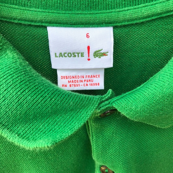 Green Lacoste Polo - Picture 3 of 3